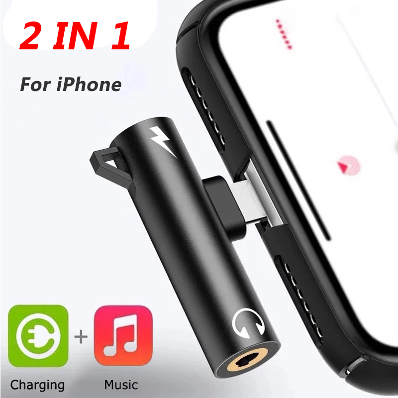 2 In1 Adapter Splitter For iPh - огляд і ціна Wired Earphone Lightning
