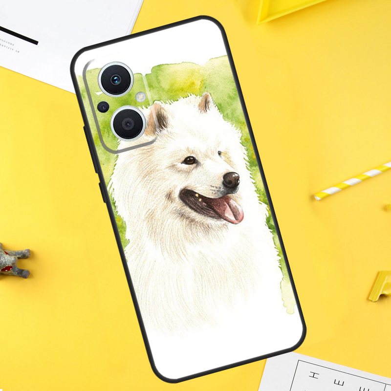 Cartoon Samoyed Dog Case For O - огляд і ціна Oppo Reno 12